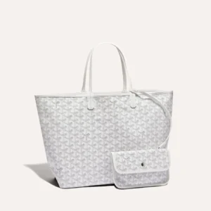 Goyard Saint Louis White PM Tote