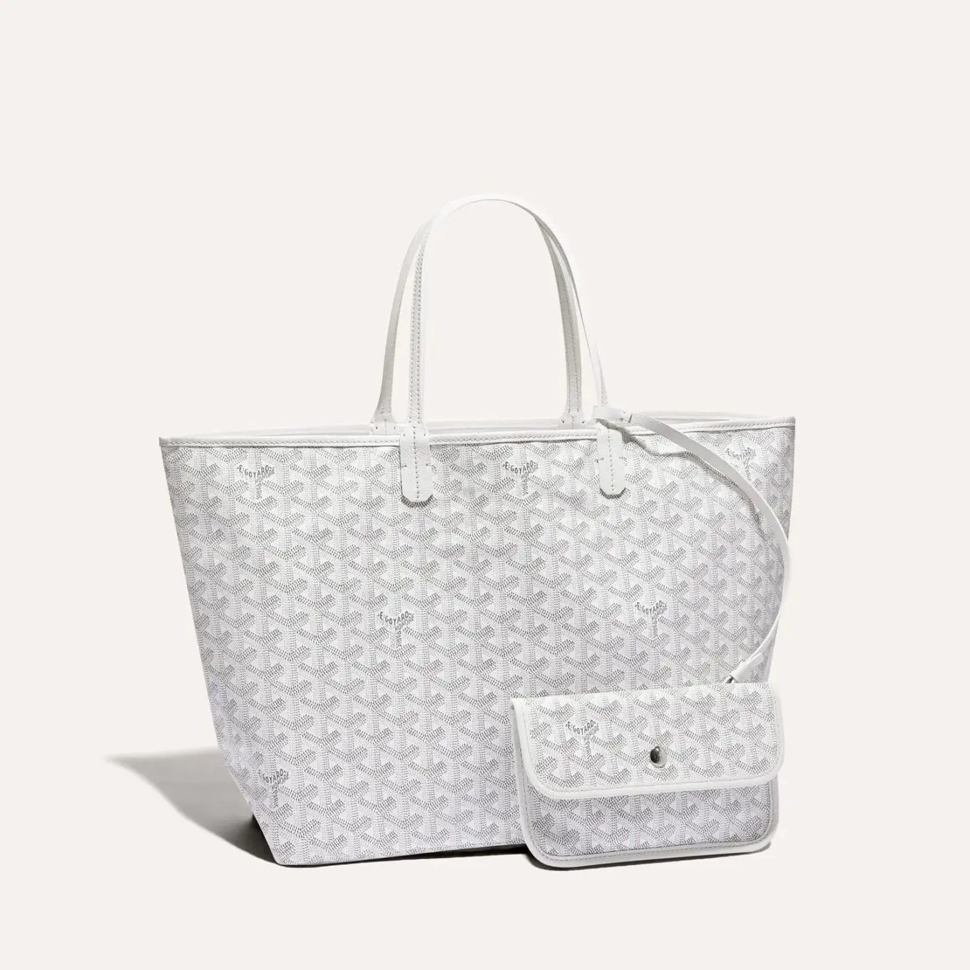 Goyard Saint Louis White PM Tote