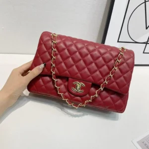 Chanel Jumbo Maroon Colour Sling Bag (With Box) - Accessories | Buy Online at Best Price