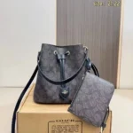 Coach Rowan Signature Coffee Black Bucket Sling Bag (With Box) - Accessories | Buy Online at Best Price