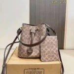 Coach Rowan Signature Apricot Brown Bucket Sling Bag (With Box) - Accessories | Buy Online at Best Price
