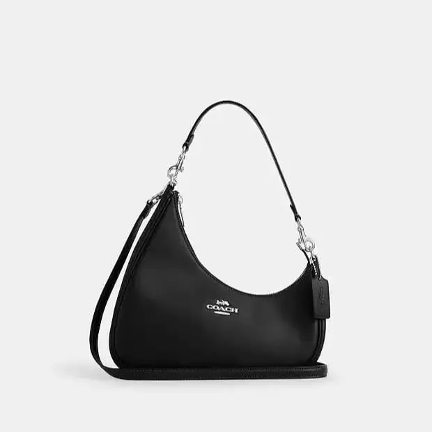 Coach Twisted Teri Black Shoulder Bag (With Box)
