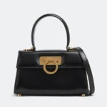 Ferragamo Iconic Top Handle Black Color Hand Bag (With Box) - Accessories | Buy Online at Best Price