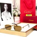 Cartier Gold Rectangular Sunglasses - Accessories | Buy Online at Best Price