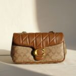 Coach Tabby 26 Khaki Brown Quilted Sling Bag (With Box) - Accessories | Buy Online at Best Price