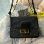Louis Vuitton Black Embossed Dauphine Sling Bag (With Box) - Accessories | Buy Online at Best Price