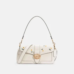 Coach Georgie Flower Daisy Embroidery Shoulder Bag (With Box)