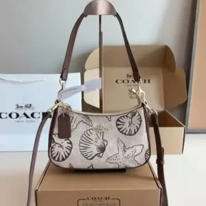 Coach Teri Shell Shoulder Bag (With Box)