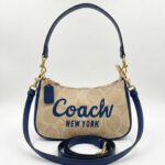 Coach Teri Signature Canvas Khaki Mini Crossbody Sling Bag (With Box) - Accessories | Buy Online at Best Price