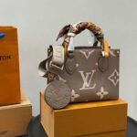 Louis Vuitton On the Go Grey Embossed BB Tote (With Box Double Box Packaging) - Accessories | Buy Online at Best Price