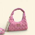 Miu Miu Wander Velvet Pink Shoulder Bag (With Box) - Accessories | Buy Online at Best Price
