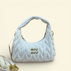 Miu Miu Wander Velvet White Shoulder Bag (With Box) - Accessories | Buy Online at Best Price