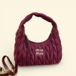 Miu Miu Wander Velvet Wine Shoulder Bag (With Box) - Accessories | Buy Online at Best Price