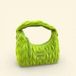 Miu Miu Wander Velvet Neon Shoulder Bag (With Box) - Accessories | Buy Online at Best Price