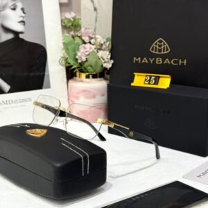 Maybach Black Frameless Optical Eyeglasses for Men