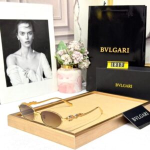 Bvlgari Serpenti Gold Metal Oval Frame Brown Women’s Sunglasses - Accessories | Buy Online at Best Price