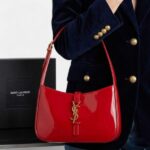 Ysl Le5 Cherry Red Glossy Leather Shoulder Bag (With Box) - Accessories | Buy Online at Best Price