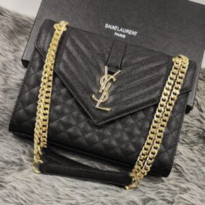 Yves Saint Laurent Classic Quilted Wave Flap Bag – 12A Quality
