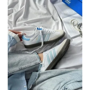 Adidas Samba Halo Blue Shoes For Men (LAB1731)