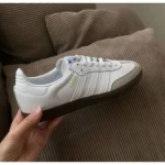 Adidas Samba Platinum White Shoes For Men (SL470) - 7a first copy shoes | Buy Online at Best Price