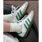 Adidas Samba White Green Shoes For Men (BOT505) - 7a first copy shoes | Buy Online at Best Price