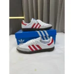 Adidas Samba White Red Shoes For Men (LAB336) - 7a first copy shoes | Buy Online at Best Price