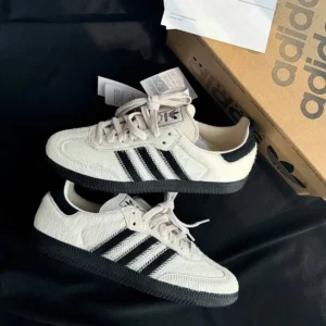 Adidas Samba Wonder White Black Shoes For Men (BOT95)