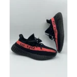Adidas Yeezy 350 Black Red Shoes For Men (BOT518) - 7a first copy shoes | Buy Online at Best Price