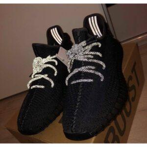 Adidas Yeezy 350 V2 Black Lace Reflective Premium Semi UA Shoes For Men (BOT10) - Buy Online | Brandfasion