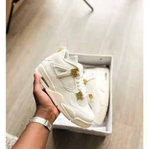 Air Jordan 4 Metallic Gold Shoes For Men (BSF955) - 7a first copy shoes | Buy Online at Best Price