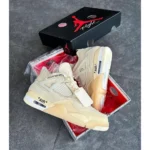 Air Jordan Retro 4 Off White Sail Shoes For Men (BOT110) - 7a first copy shoes | Buy Online at Best Price