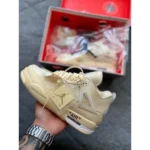 Air Jordan Retro 4 Off-White Sail Shoes For Men (SF26) - 7a first copy shoes | Buy Online at Best Price