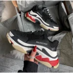 Balenciaga Tripe S Black White Red Shoes For Men (LAB140)