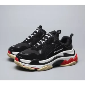 Balenciaga Triple S Black White Red Men Shoes (FT488)