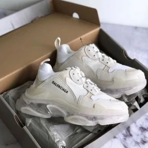 Balenciaga Triple S Clear Sole white Men Shoes (FT342)