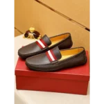 Bally Leather Premium Loafer Brown Shoes For Men (HS113)