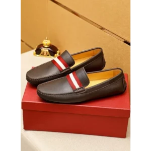 Bally Leather Premium Loafer Brown Shoes For Men (HS113)