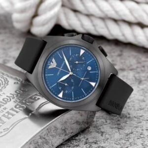 Mens Emporio Armani Watch Silicon Belt Gents (SG319)