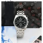 Tissot Silver Black Chronograph New Stylish Branded Men’s Watch For Man Men jacket for man TS-2183 - Buy Online | Brandfasion