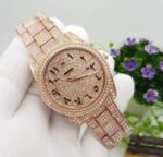 Rolex Diamond Set – Stainless Steel Watch With Arabic Rosegold Dial Watch For Men’s And Women’s -Best For Stylist Look- Rlx-Arabic-Rosegold - Buy Online | Brandfasion