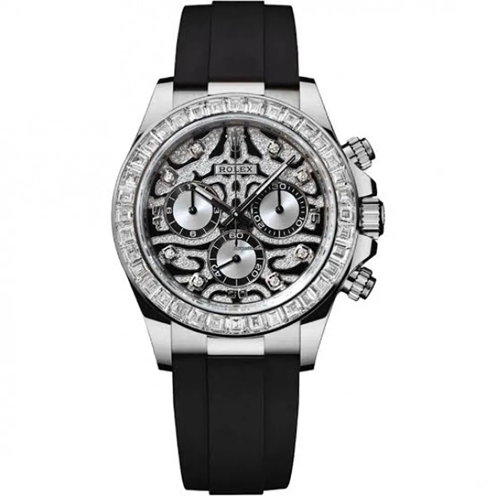 Buy Classy Rolex Eye of the Tiger Silver Celebrity Edition Watch For Men (SHH04696)