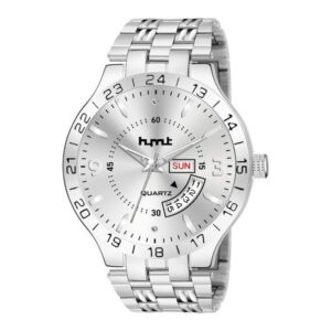 Buy HMT Men’s Watch Stainless Steel Day and Date Watch (Buyon-2095923)