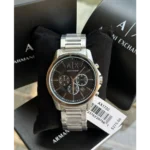 buy luxurious armani exchange gun metal watch for men cs4604