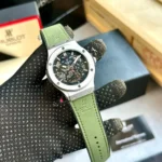 Buy Luxurious Hublot Auto Silver-Green Watch For Men (CS4612) - Accessories | Buy Online at Best Price