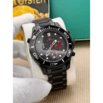 Buy Luxurious Omega Jackova Stainless Steel Chronograph Full Black Watch For Men (CS4655) - Buy Online | Brandfasion