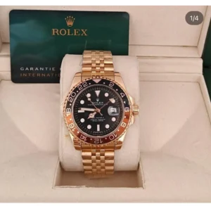 Buy Luxurious Rolex GMT Master 2 Rose Gold Watch For Men (CS4676)