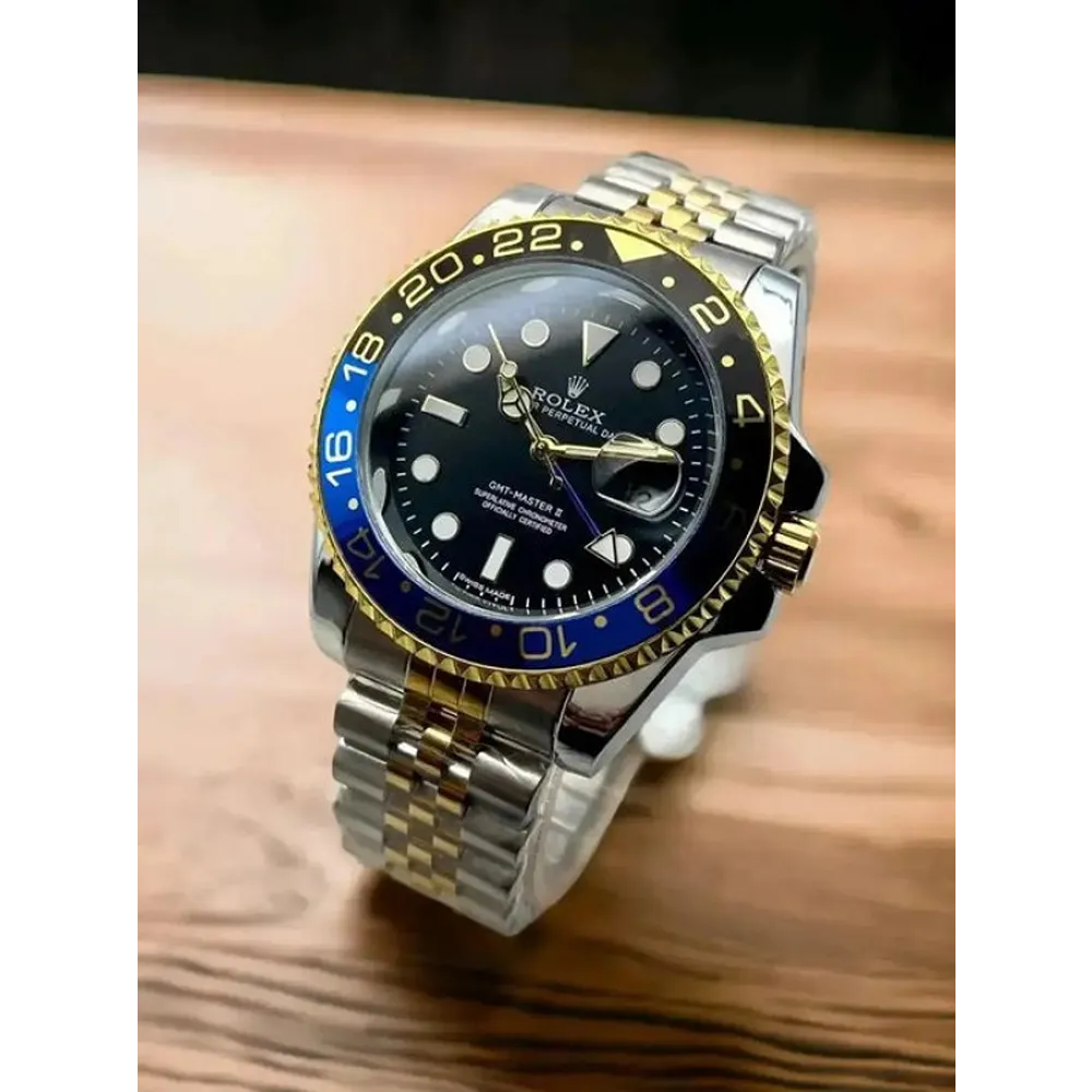 Buy Luxurious Rolex GMT Master 2 Silver Blue Watch For Men (CS4675)