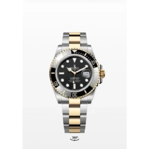 Buy Luxurious Rolex Submariner Gold Black Silver Watch For Men (CS4611)