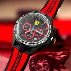 buy luxurious scuderia ferrari chrono working red watch for men cs4660 1