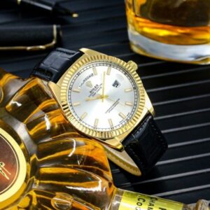 Buy Premium Rolex Daydate Leather Watch (APS80)